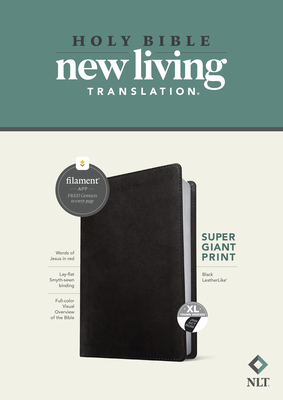NLT Super Giant Print Bible, Filament-Enabled Edition (Leatherlike, Black, Indexed, Red Letter) - Tyndale (Creator)