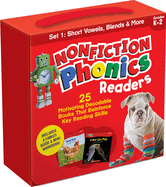 Nonfiction Phonics Readers Set 1: Short Vowels, Blends & More (Single-Copy Set): 25 Motivating Decodable Books That Reinforce Key Reading Skills