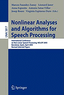 Nonlinear Analyses and Algorithms for Speech Processing: International Conference on Non-Linear Speech Processing, Nolisp 2005, Barcelona, Spain, April 19-22, 2005, Revised Selected Papers