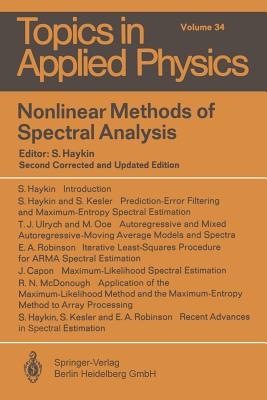 Nonlinear Methods of Spectral Analysis - Haykin, S (Editor)