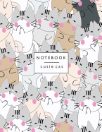 Notebook Cutie Cat: Cute Cats Cover and Dot Graph Line Sketch Pages, Extra Large (8.5 X 11) Inches 110 Pages, White Paper, Sketch, Draw and Paint
