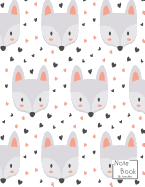 Notebook: Cutie Foxes Face Notebook and Dot Graph Line Sketch pages, Extra large (8.5 x 11) inches, 110 pages, White paper, Sketch, Draw and Paint (Notebooks for Kids)