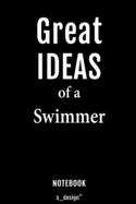 Notebook for Swimmers / Swimmer: awesome handy Note Book [120 blank lined ruled pages]