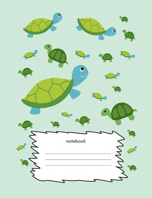 Notebook: Handwriting Composition Notebook/Exercise Book With Dotted Lines (Help Kids/Children Practice Writing Exercises, Penmanship, Co-ordination (100 Pages/ Blank/ dotted Lines) Turtles - Notebooks, Colorpop