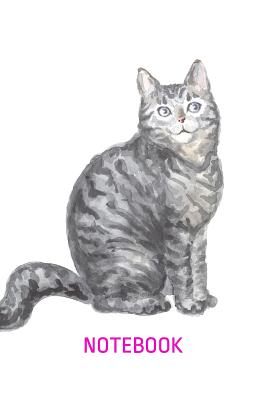 Notebook: Sitting Silver Tabby Cat - Lined, Empty Journal for Your Personal Recipe Compilation - 6x9'', 110 Pages - Lang, Fritz