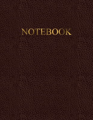 Notebook: Unruled/Unlined/Plain/blank Notebook - 120 pages numbered - Classic Leather with Gold lettering - A4/Letter Size - Diary, Journal, Composition Book, Doodles - Notebook, Ciro & Poppi