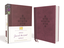 NRSV, Journal the Word Bible, Leathersoft, Burgundy, Comfort Print: Reflect, Journal, or Create Art Next to Your Favorite Verses