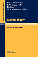 Number Theory: A Seminar Held at the Graduate School and University Center of the City University of New York 1985-88