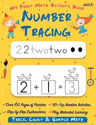 Number Tracing My First Math Activity Book: Learn to Trace, Count, Add and Subtract Numbers 1-20 Preschool and Kindergarten Workbook Learning to Write for Preschoolers (Preschool Workbooks, Homeschool Supplies, Tracing Paper) - Press, Happy Kid