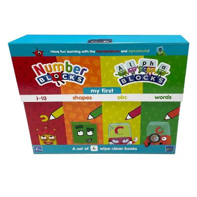 Numberblocks and Alphablocks: My First Numbers and Letters Set (4 wipe-clean books with pens included) - Sweet Cherry Publishing