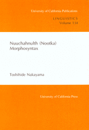 Nuuchahnulth (Nootka) Morphosyntax