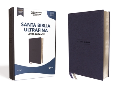 Nvi, Santa Biblia, Revisi?n 2022, Ultrafina, Letra Gigante, Leathersoft, Azul Marino, Palabras de Jess En Rojo, Comfort Print - Nueva Versi?n Internacional, and Vida