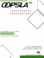 Object-Oriented Programming Systems, Languages & Applications - OOPSLA, '88: Proceedings of the 3rd ACM Conference on Object-Oriented Programming Syst - Meyrowitz, Norman (Editor), and Object-Oriented Programmi, Languages And Application