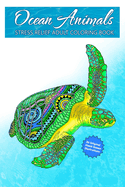 Ocean Animals: Stress Relief Adult Mini Coloring Book