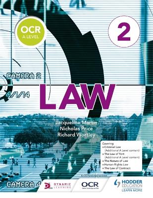 OCR A Level Law Book 2 - Martin, Jacqueline, and Wortley, Richard, and Price, Nicholas