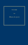 OEuvres compl?tes de Voltaire (Complete Works of Voltaire) 74A: Oeuvres de 1772 (I)