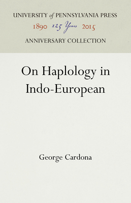 On Haplology in Indo-European - Cardona, George