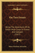 On Two Fronts: Being The Adventures Of An Indian Mule Corps In France And Gallipoli (1917)