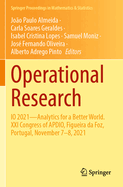 Operational Research: IO 2021-Analytics for a  Better World. XXI Congress of APDIO, Figueira da Foz, Portugal, November 7-8, 2021