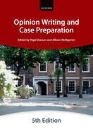 Opinion Writing and Case Preparation