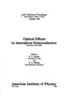 Optical Effects in Amorphous Semiconductors 1984