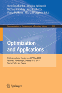Optimization and Applications: 9th International Conference, Optima 2018, Petrovac, Montenegro, October 1-5, 2018, Revised Selected Papers