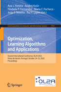 Optimization, Learning Algorithms and Applications: Second International Conference, OL2A 2022,  Pvoa de Varzim, Portugal, October 24-25, 2022, Proceedings