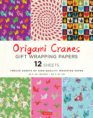 Origami Cranes Gift Wrapping Paper - 12 Sheets: 18 X 24 Inch (45 X 61 CM) High-Quality Wrapping Paper - Tuttle Studio (Editor)