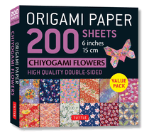 Origami Paper 200 Sheets Chiyogami Flowers 6 (15 CM): Tuttle Origami Paper: Double Sided Origami Sheets Printed with 12 Different Designs (Instructions for 5 Projects Included)