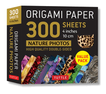 Origami Paper 300 Sheets Nature Photo Patterns 4" (10 CM)