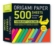 Origami Paper 500 Sheets Vibrant Colors 6" (15 CM): Tuttle Origami Paper: High-Quality Origami Sheets Printed with 12 Different Colors: Instructions for 8 Projects Included