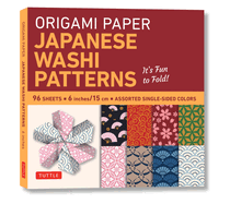 Origami Paper - Japanese Washi Patterns - 6" - 96 Sheets: (Tuttle Origami Paper)