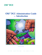 OSF DCE Administration Guide-Introduction, Revision 1.0 - Open Software Foundation