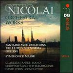 Otto Nicolai: Orchestral Works, Vol. 1