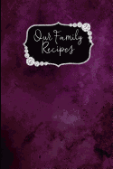 Our Family Recipes: Blank Lined Pages with Recipe Templates to Fill in Your Own Handwritten Recipes
