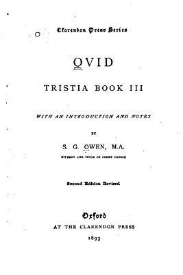 Ovid, Tristia Book III - Owen, S G