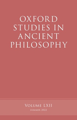 Oxford Studies in Ancient Philosophy, Volume 62 - Caston, Victor (Editor), and Kamtekar, Rachana (Editor)