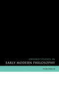 Oxford Studies in Early Modern Philosophy: Volume II