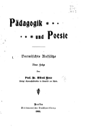 Padagogik Und Poesie