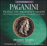 Paganini: Played on Paganini's Violin, Vol. 3 - Massimo Quarta (violin); Orchestra del Teatro Carlo Felice di Genova; Massimo Quarta (conductor)