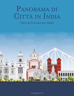 Panorama di Citt in India Libro da Colorare per Adulti