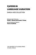Papers in Language Variation: Samla-Ads Collection
