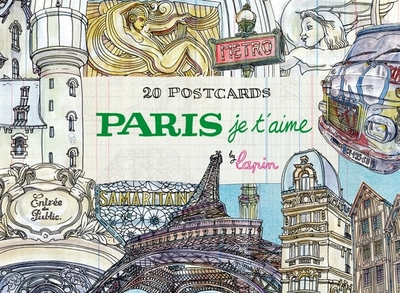 Paris, Je t'Aime: 20 Postcards Book - Lapin