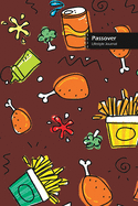 Passover Lifestyle Journal, Blank Write-in Notebook, Dotted Lines, Wide Ruled, Size (A5) 6 x 9 In (Blue)