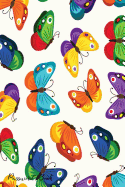 Password Book: Include Alphabetical Index With Children Butterfly Seamless Pattern