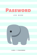 Password Log Book: Organizer with Alphabetical Tabs Elephant Password Journal