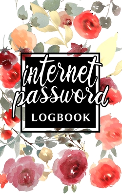 Password Log Book: Personal Email Address Login Organizer Logbook with Alphabetical Tabs Order To Protect Websites Usernames, Internet Passwords Keeper Navy Watercolor Flowers Notebook - Lehman, Alicia