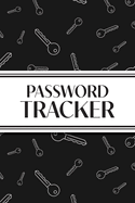 Password Tracker (Black Keys): 6"x9" Alphabetical Password Logbook for Easy Organization