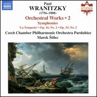 Paul Wranitzky: Orchestral Works, Vol. 2 - Czech Chamber Philharmonic Orchestra; Marek ?tilec (conductor)