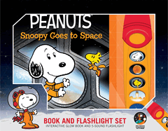 Peanuts: Snoopy Goes to Space Book and 5-Sound Flashlight Set